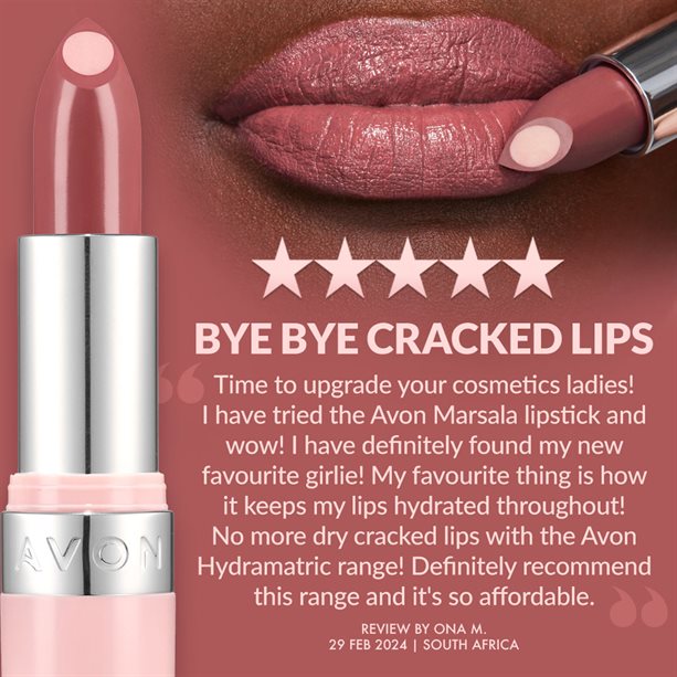 Avon Hydramatic Shine Lipstick 3.6 grams